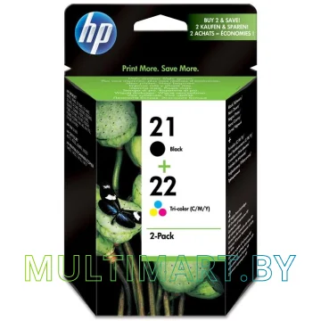 Набор картриджей HP 21 Black/22 Tri-color (SD367AE)
